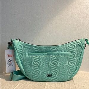 Lug Swish crossbody bag in Sea Glass Green